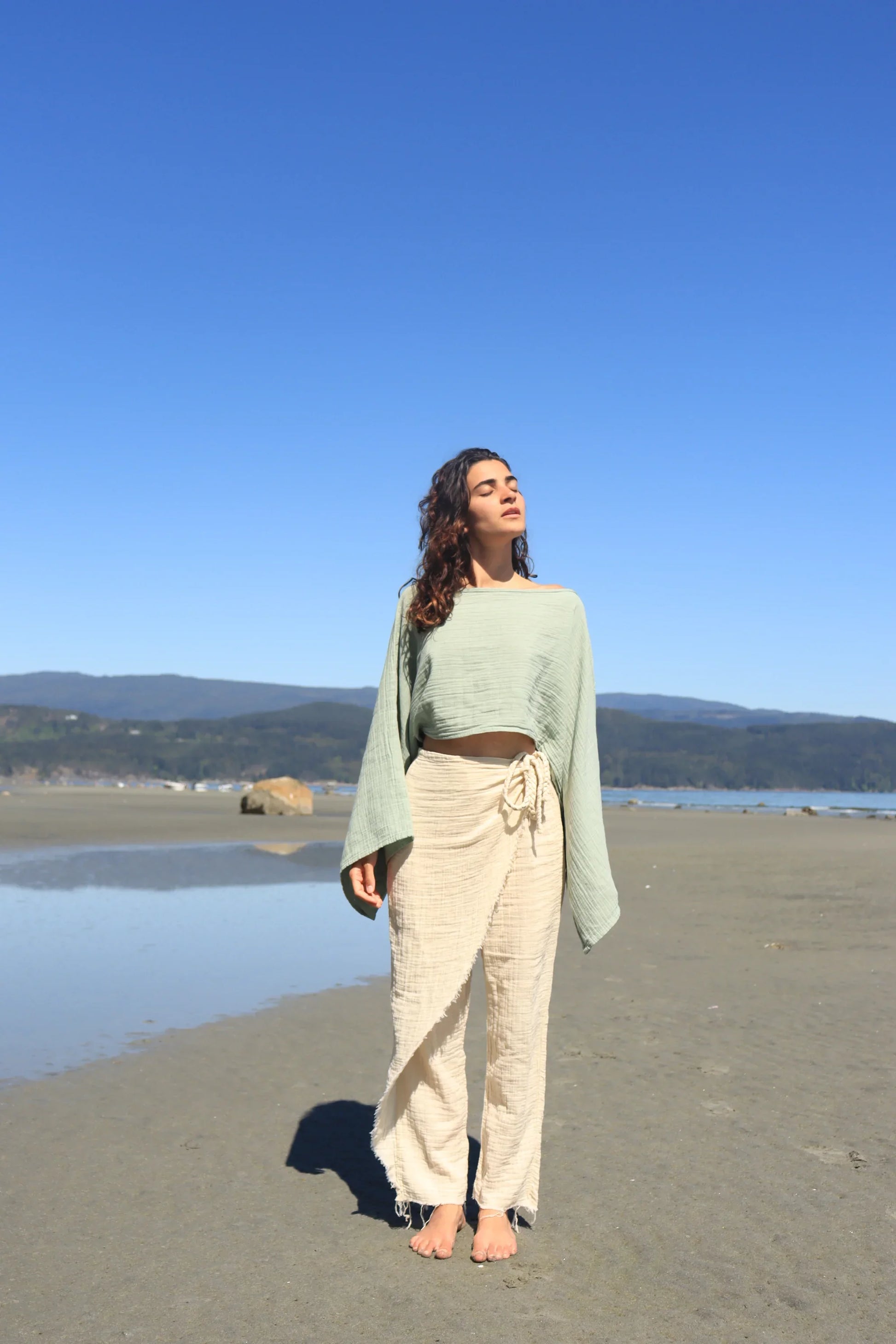 Organic Cotton Long Sleeve Crop Top - Which Mark