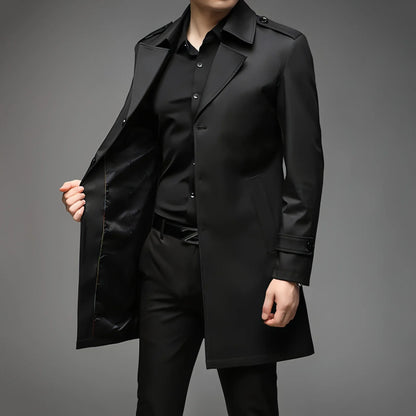 UrbanLayer™ – Mid-Length Trench Coat for Men - Which Mark