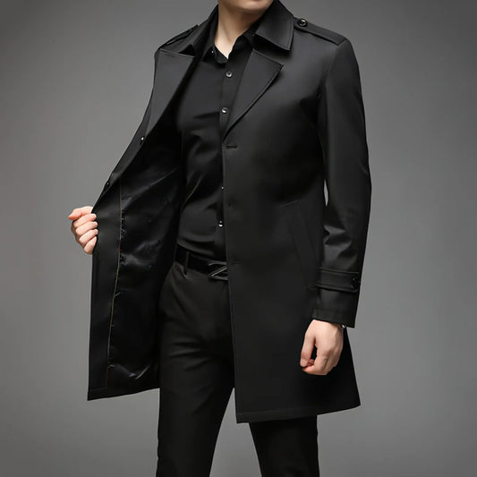 UrbanLayer™ – Mid-Length Trench Coat for Men - Which Mark