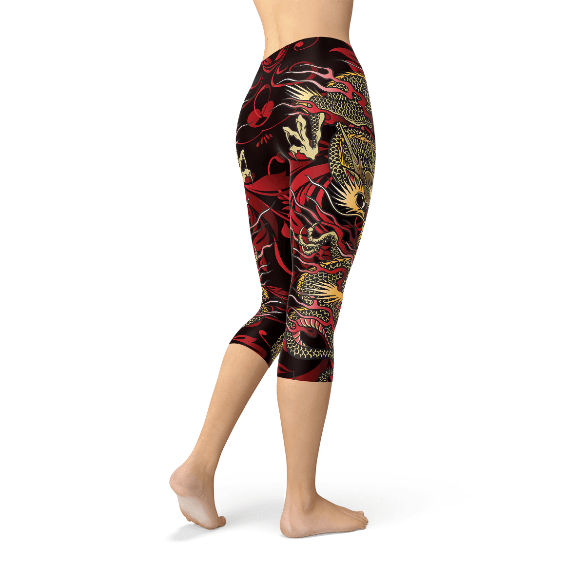 Womens Dragon Capri Leggings - Which Mark