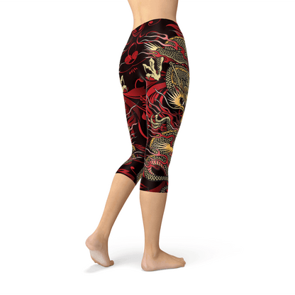 Womens Dragon Capri Leggings - Which Mark
