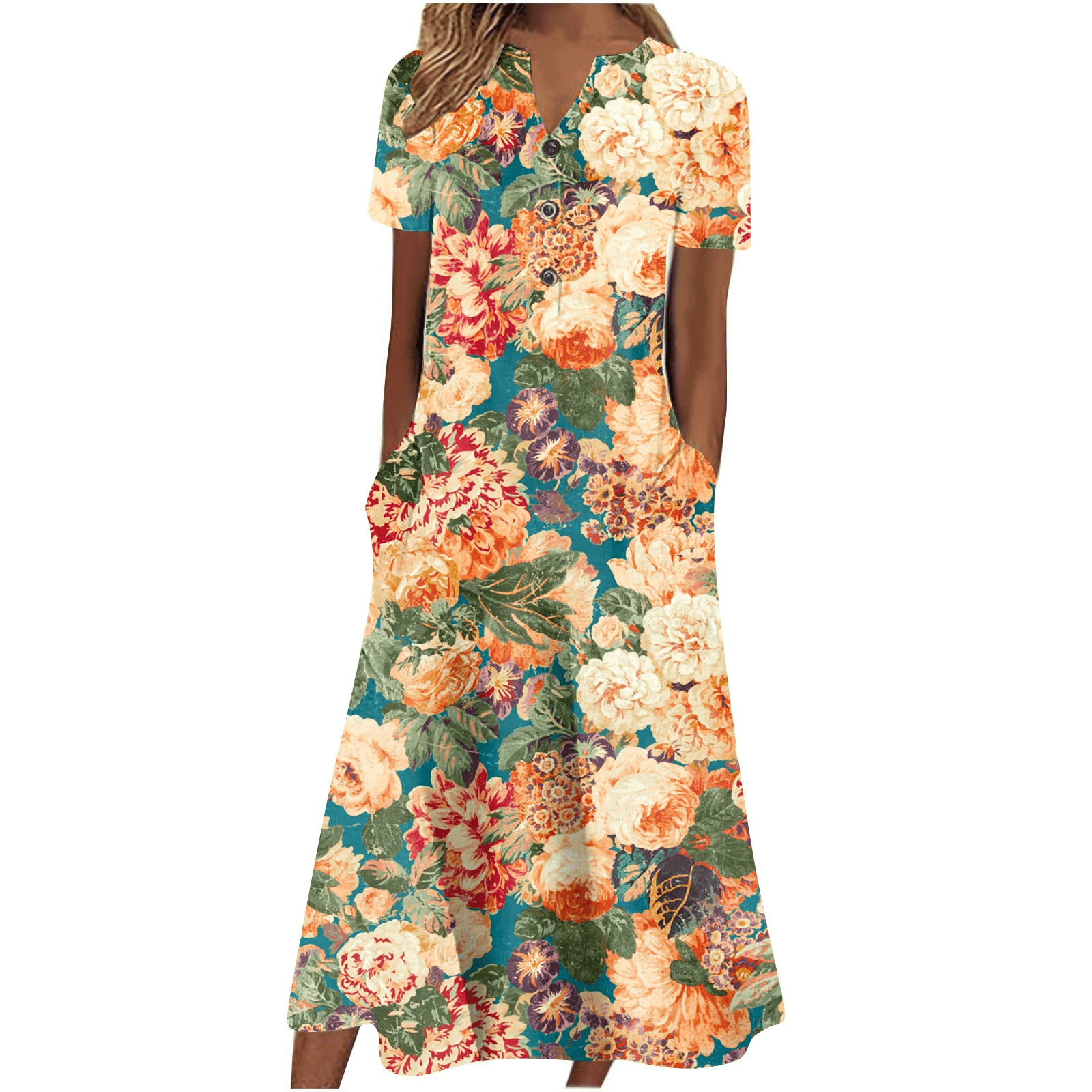 Women’s Summer Midi Dress – Casual, Light & Pocket-Ready - Which Mark