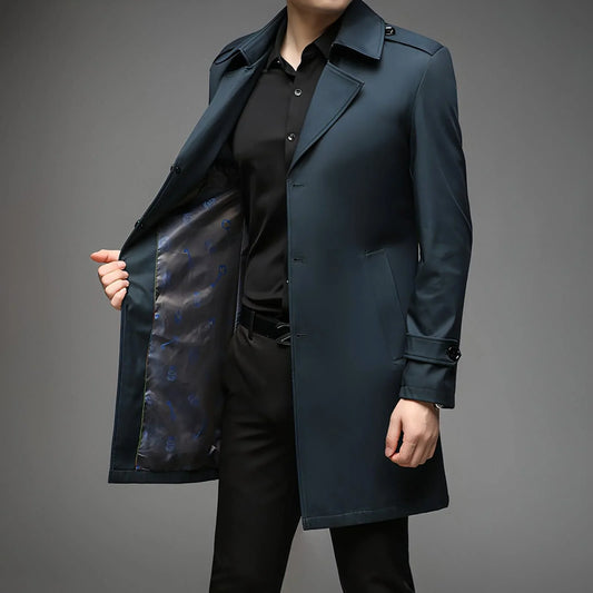 UrbanLayer™ – Mid-Length Trench Coat for Men - Which Mark
