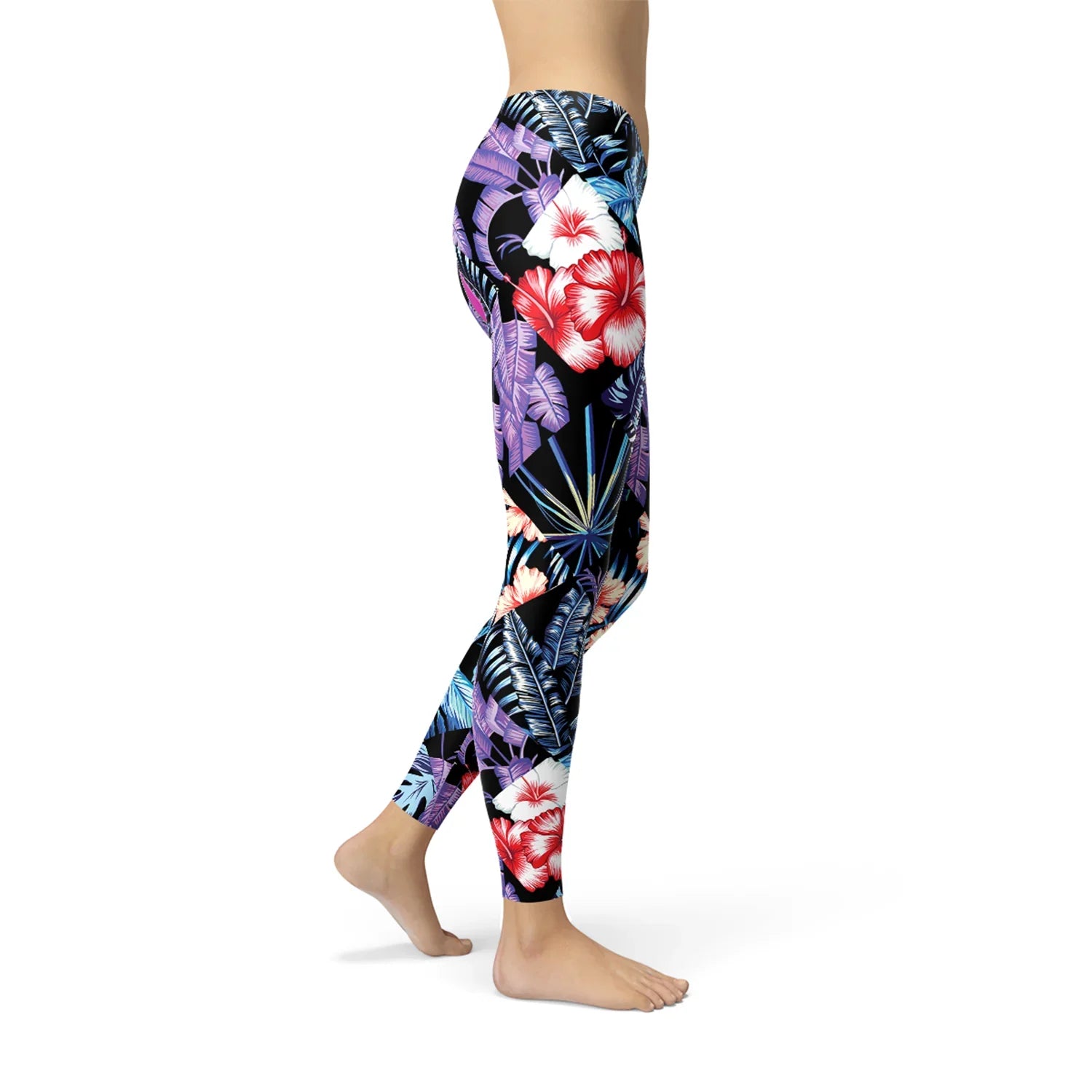 Geometric Tropical Floral Leggings - Which Mark