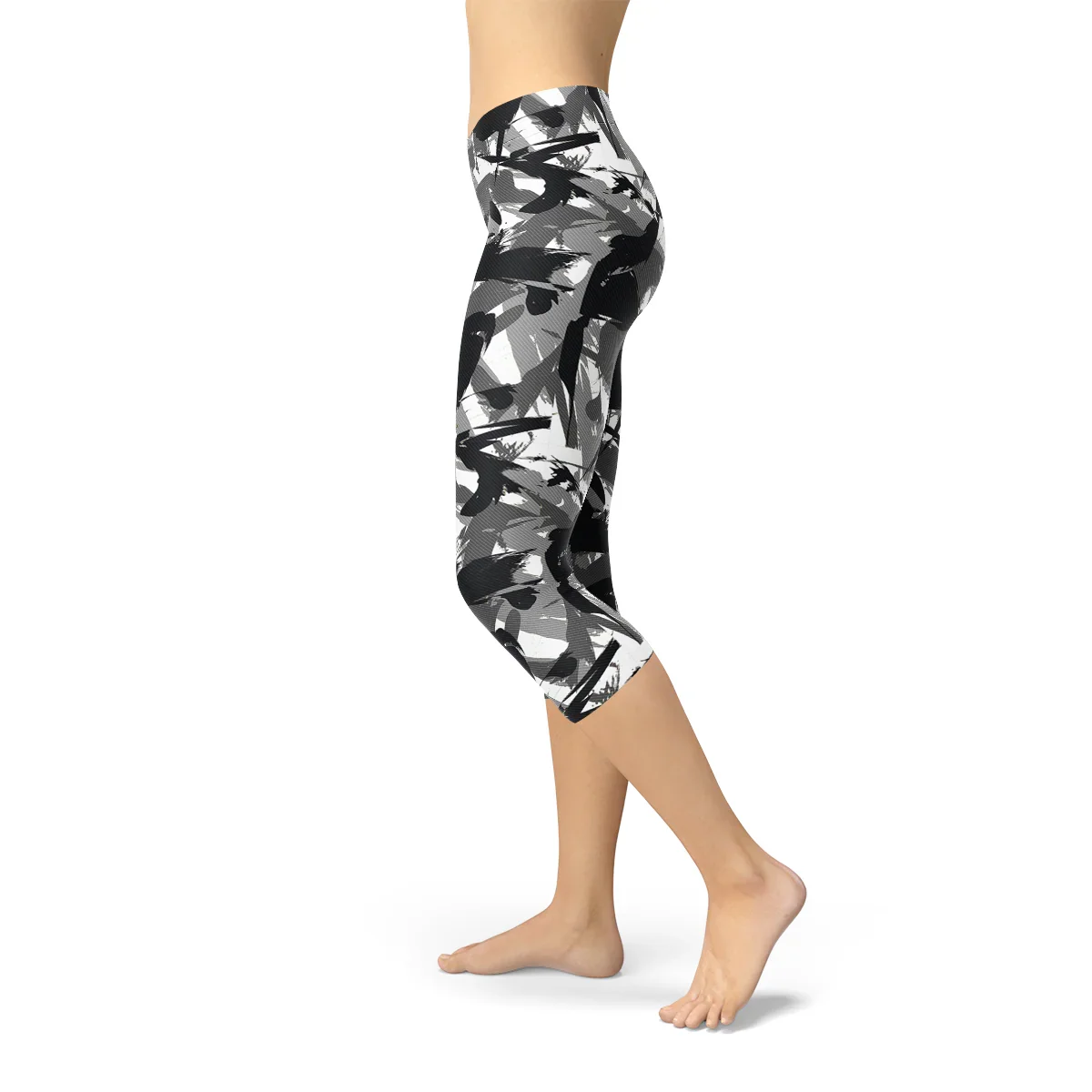 Womens Urban Camo Capri Leggings - Which Mark