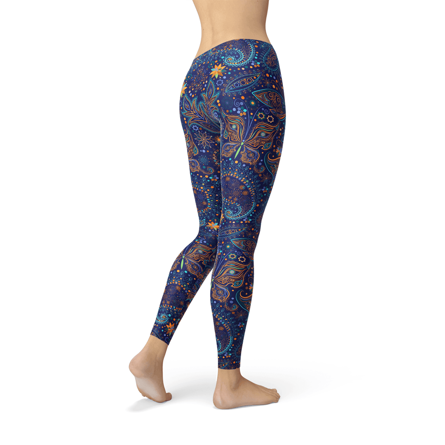 Womens Paisley Butterfly Leggings - Which Mark