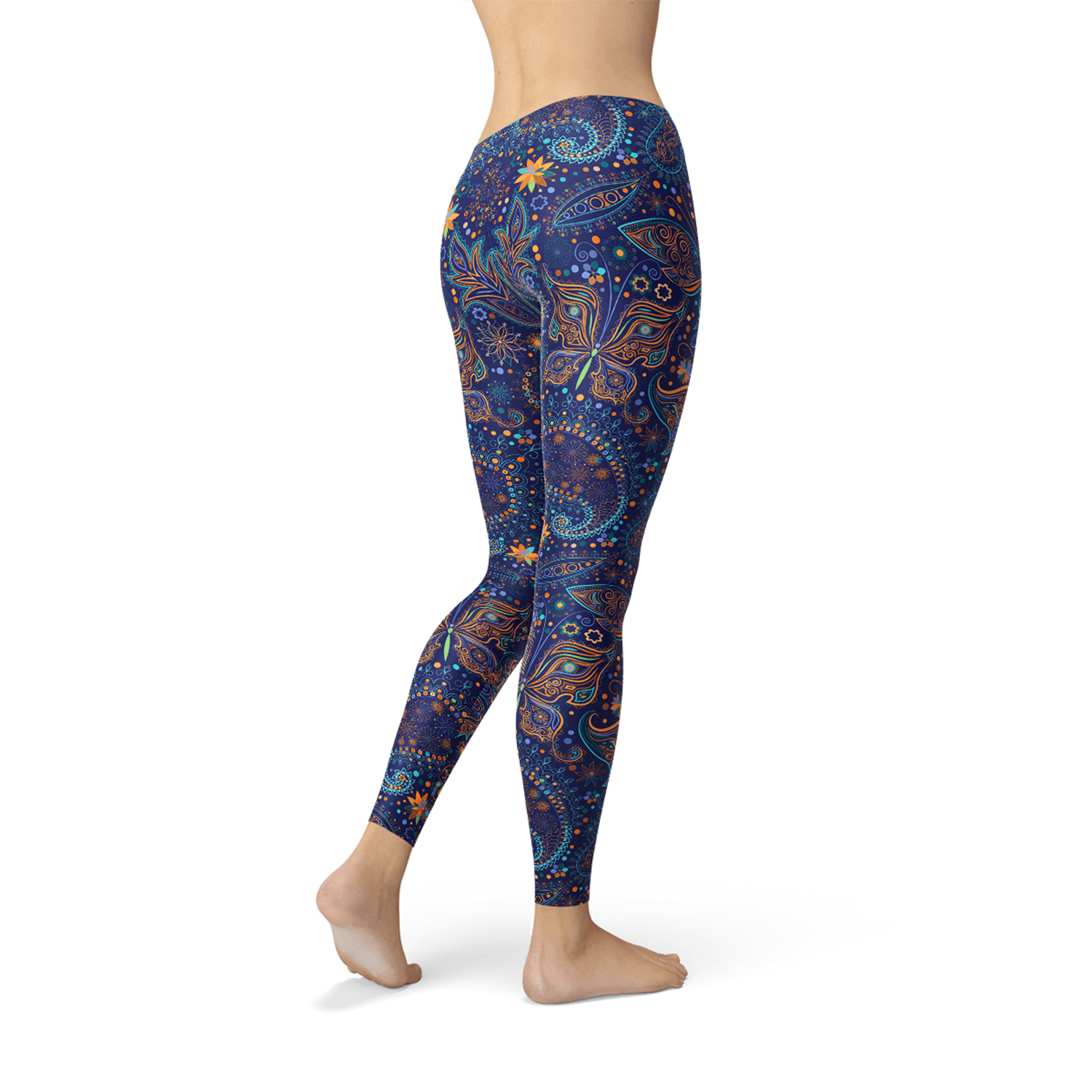 Womens Paisley Butterfly Leggings - Which Mark