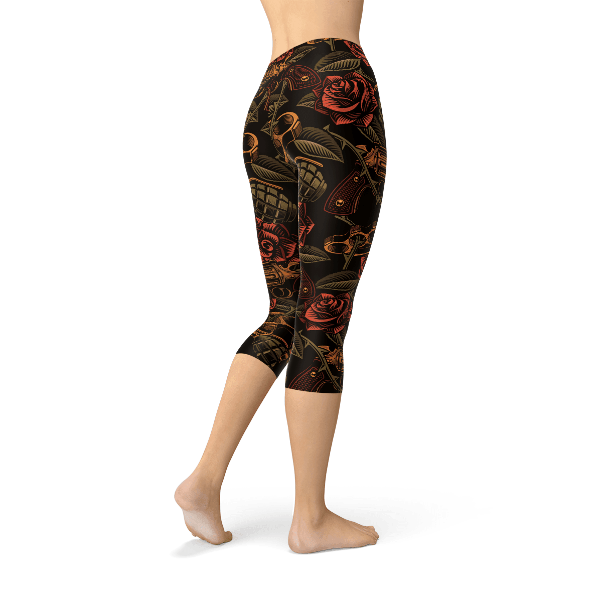 Womens Badass Capri Leggings - Which Mark