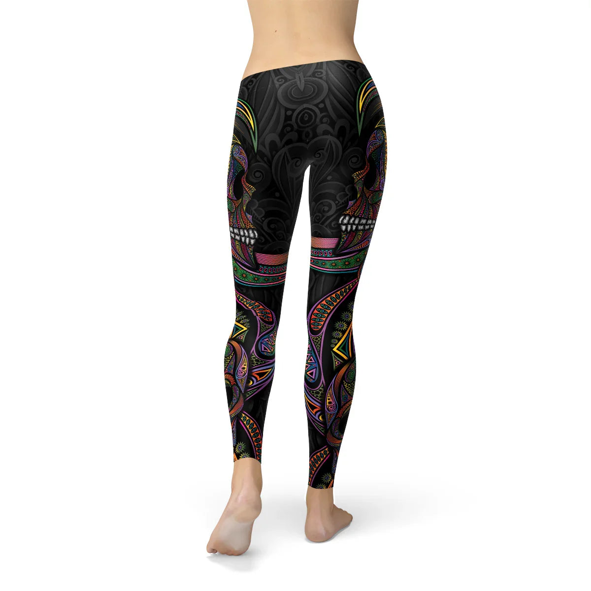 Womens Sugar Skull Leggings - Which Mark