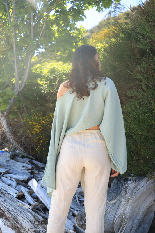 Organic Cotton Long Sleeve Crop Top - Which Mark