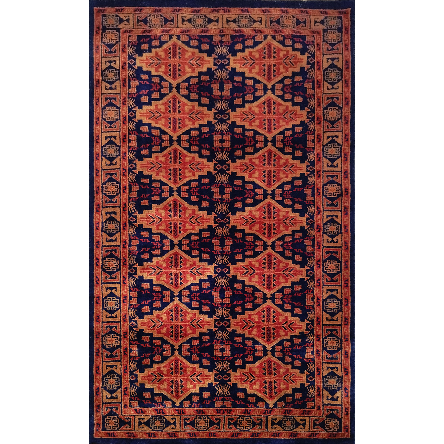3×5 Ft Hand Knotted Bukhara Wool Carpet (Black) - Which Mark