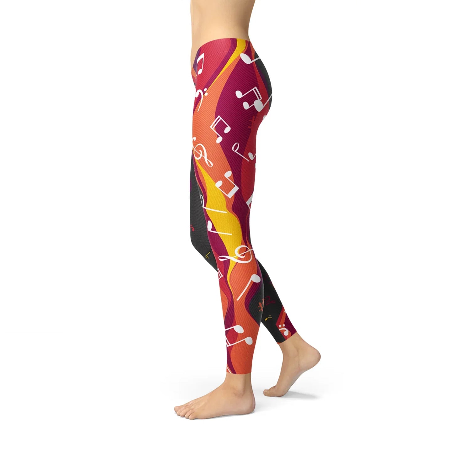 Guitar and Music Note Leggings - Which Mark