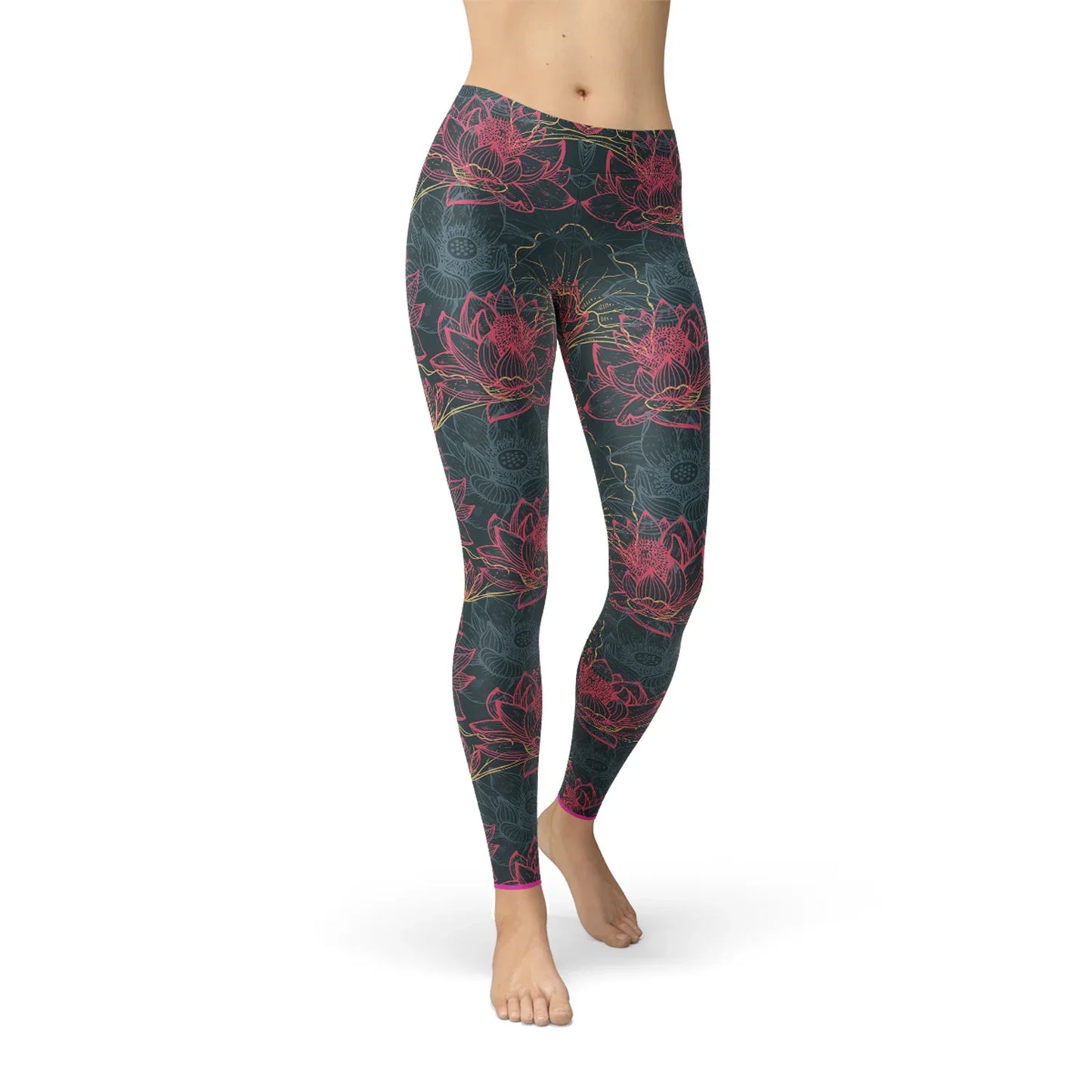 Womens Floral Lotus Leggings - Which Mark