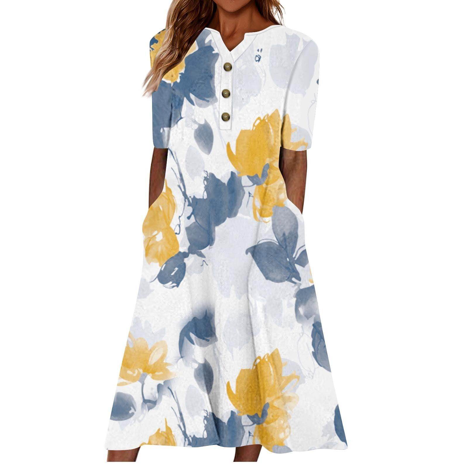 Women’s Summer Midi Dress – Casual, Light & Pocket-Ready - Which Mark