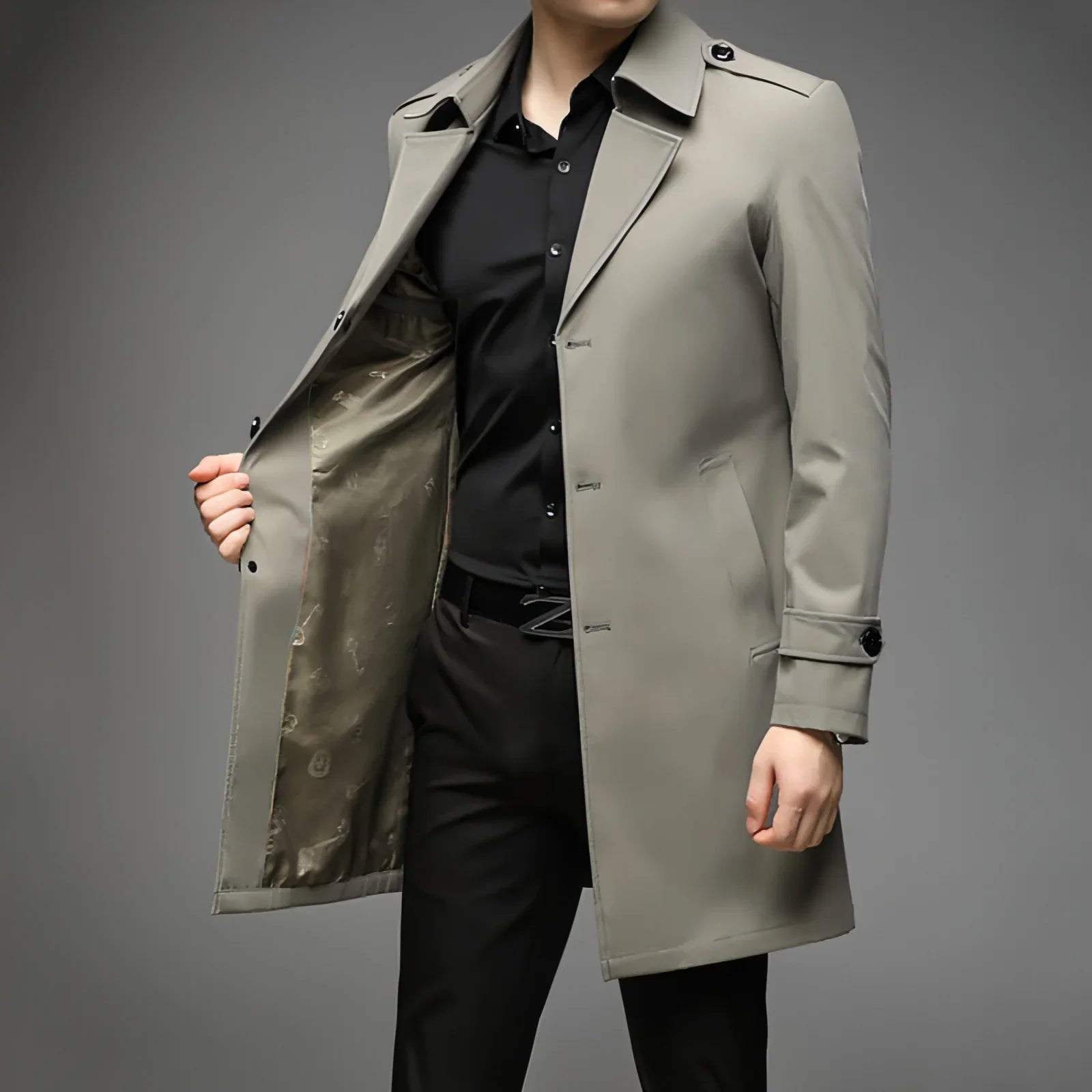 UrbanLayer™ – Mid-Length Trench Coat for Men - Which Mark
