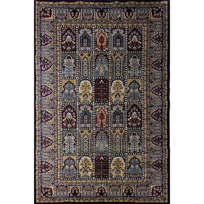 4×6 Feet Hand Knotted Hamadan Carpet Black - Which Mark