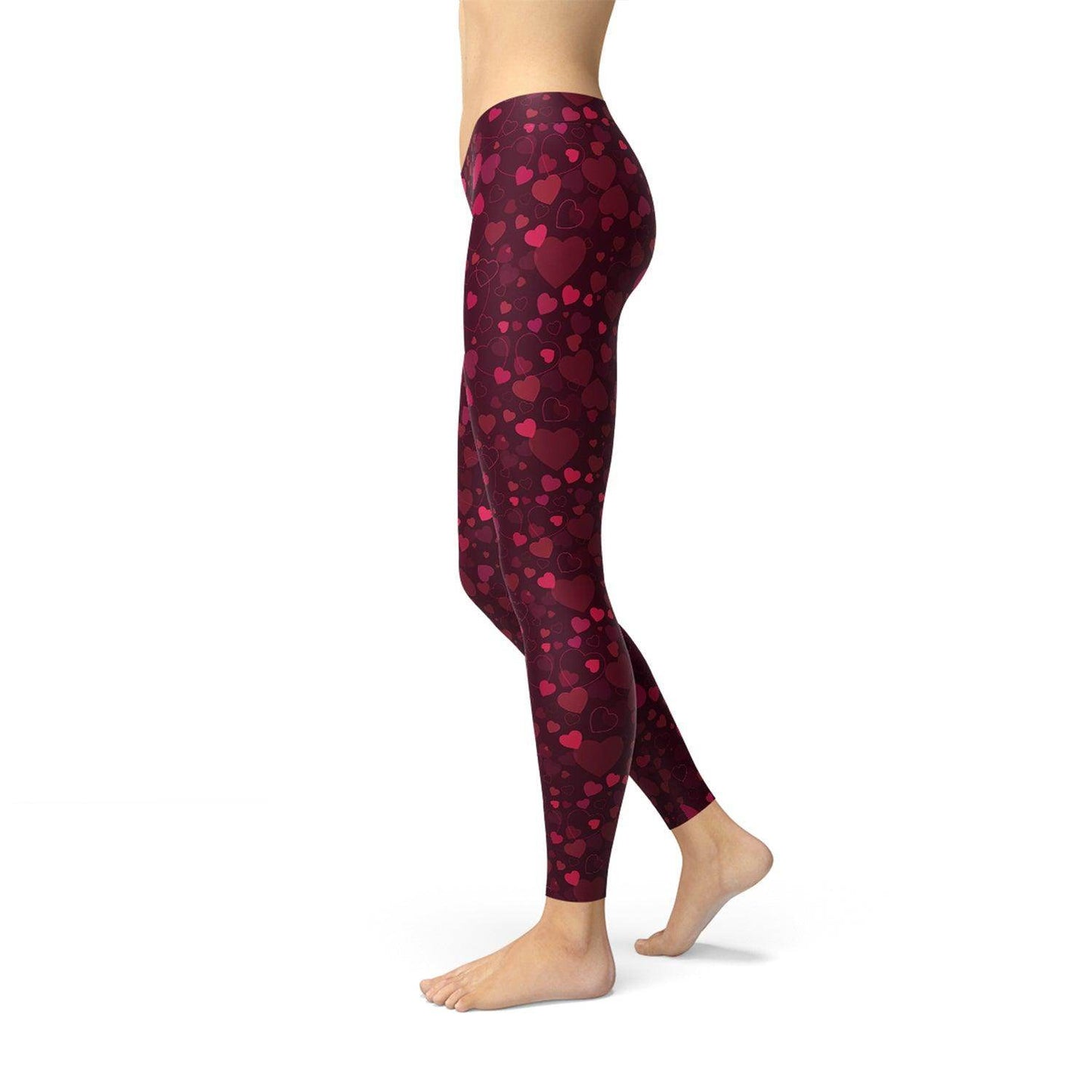 Hearts on Hearts Red Leggings - Which Mark
