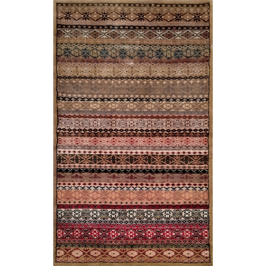 3×5 Feet Multicolor Handmade Wool Carpet - Which Mark