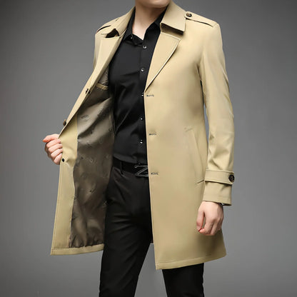 UrbanLayer™ – Mid-Length Trench Coat for Men - Which Mark