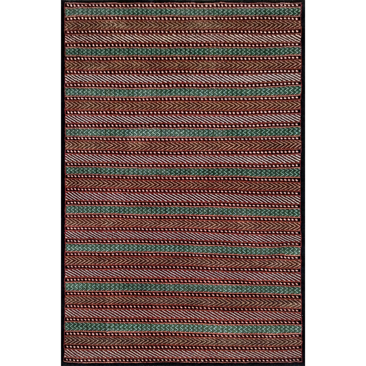 4×6 ft Black Hand Knotted Wool Carpet - Which Mark