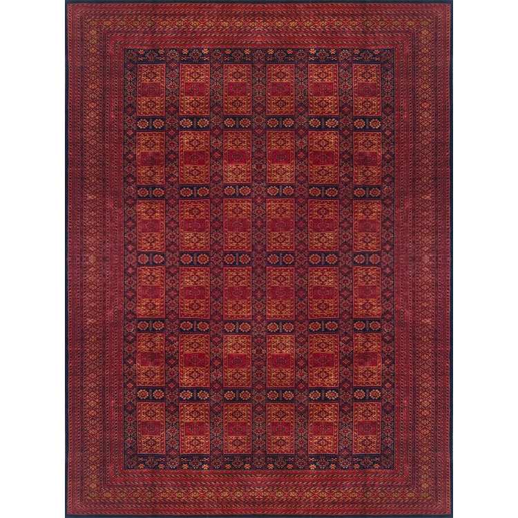 9×12 feet Handmade Tribal Carpet Black & Brown - Which Mark