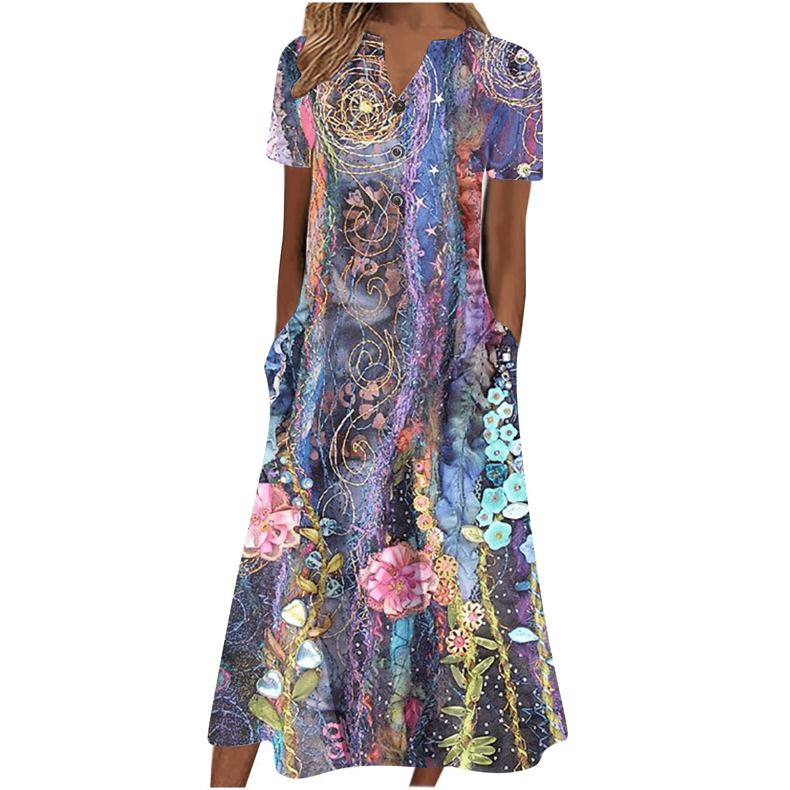 Women’s Summer Midi Dress – Casual, Light & Pocket-Ready - Which Mark