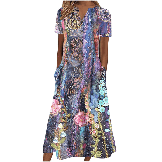 Women’s Summer Midi Dress – Casual, Light & Pocket-Ready - Which Mark