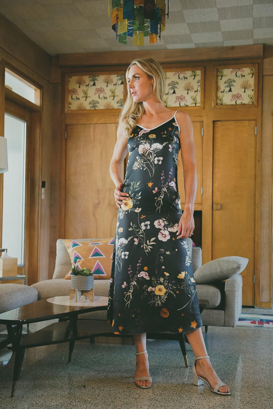 Andromeda Silk Dress in Spring Equinox - Which Mark