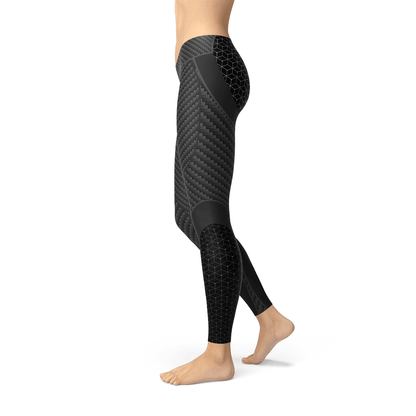 Womens Carbon Fiber Sports Leggings - Which Mark
