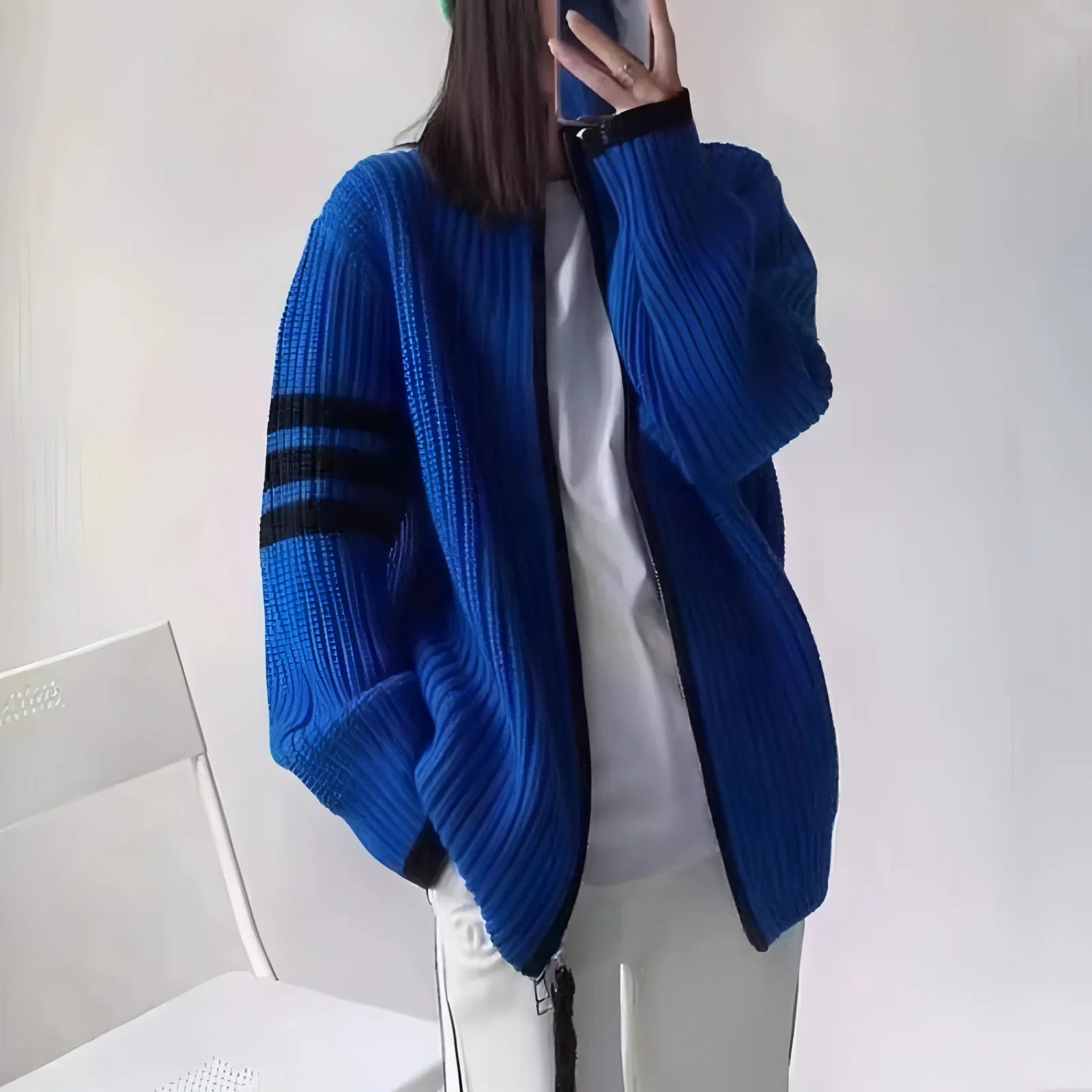Zipped Stand Collar Sweater Coat Women - Edition 25 - Which Mark