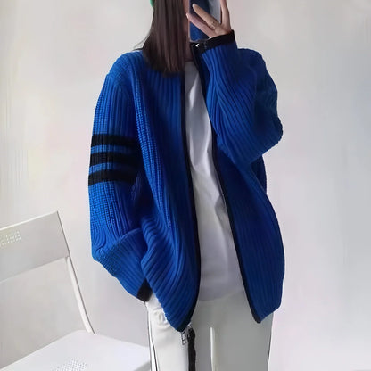 Zipped Stand Collar Sweater Coat Women - Edition 25 - Which Mark