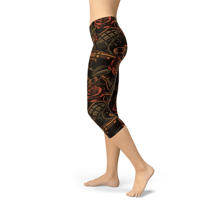 Womens Badass Capri Leggings - Which Mark