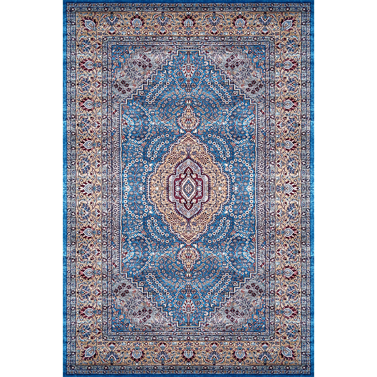 6×9 Feet Handmade Carpet Royal Blue Hand Knotted Persian - Which Mark