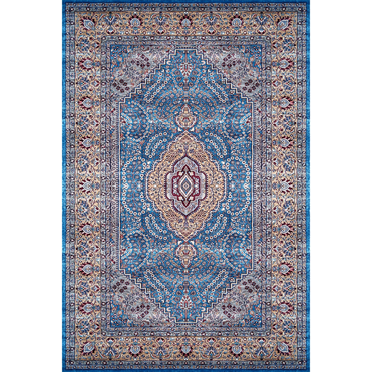 6×9 Feet Handmade Carpet Royal Blue Hand Knotted Persian - Which Mark