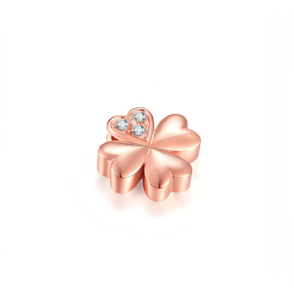 Rose Gold Clover Diamond Pendant Necklace - Which Mark