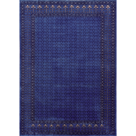 5×7 Feet Handmade Wool Carpet Purple Hand Knotted Parda - Which Mark