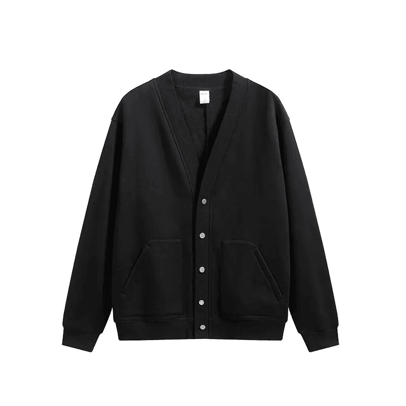 Flame Single-layer Fleece-lined Cardigan Coat Loose-fitting Casual - Which Mark