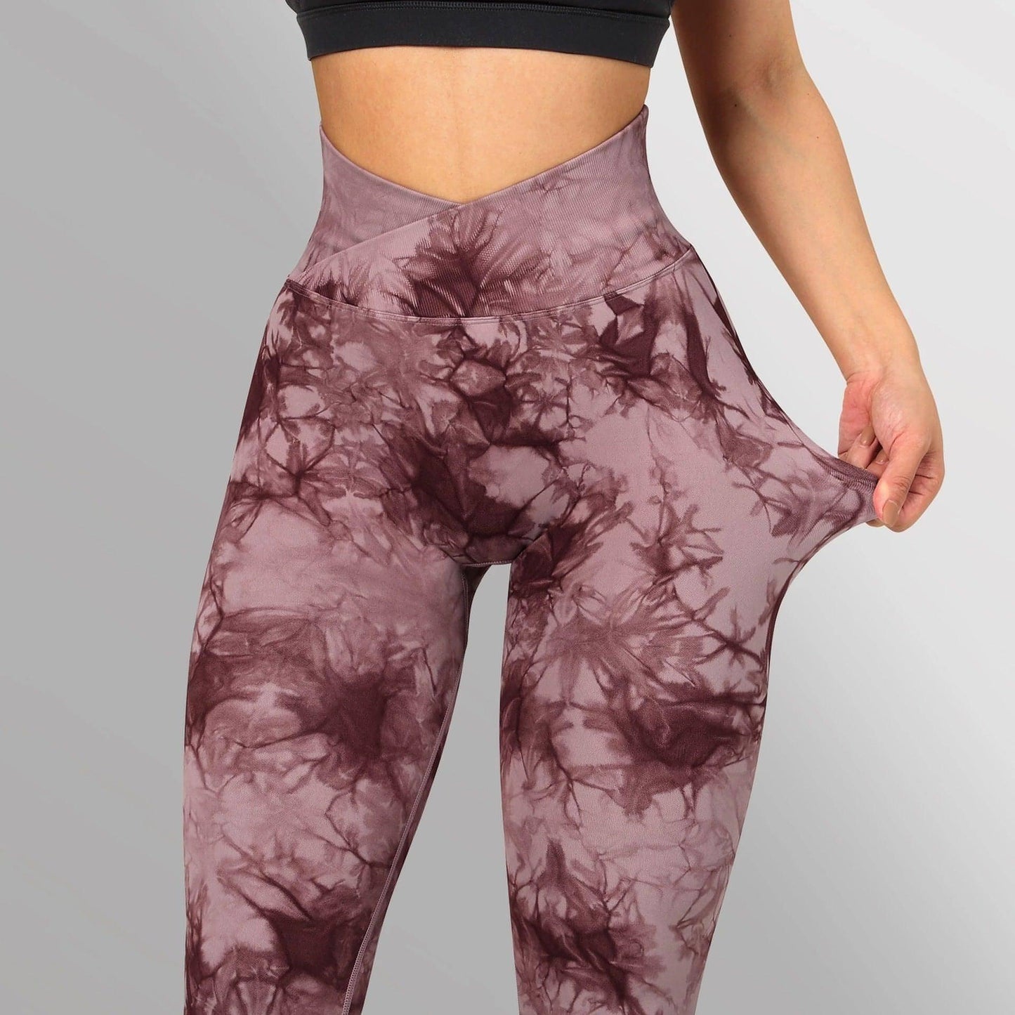 Seamless Tie Dye Leggings Women Yoga Pants Push Up Sport Fitness - Which Mark