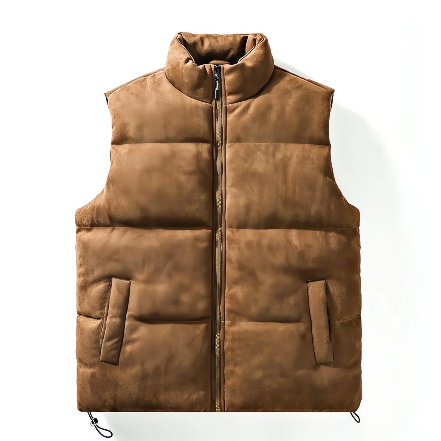 Simple Stand-up Collar Cotton-padded Clothes Vest For Men - Which Mark