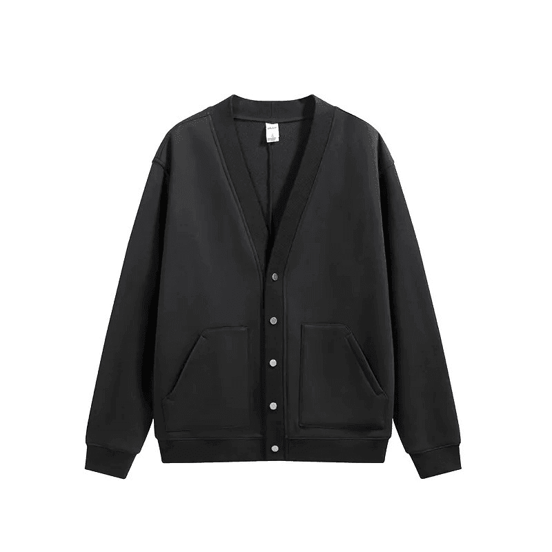 Flame Single-layer Fleece-lined Cardigan Coat Loose-fitting Casual - Which Mark