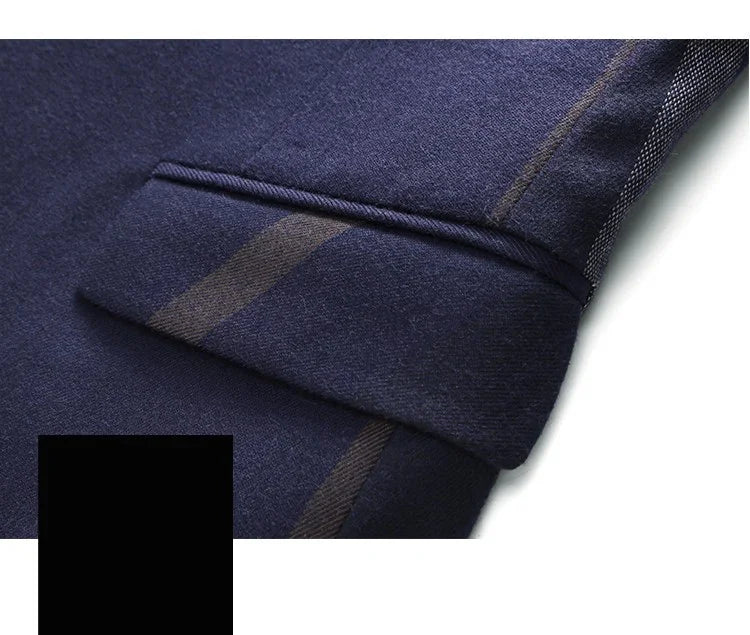 Men's Fashion Slim Single-breasted Suit Vest Pants Set - Which Mark