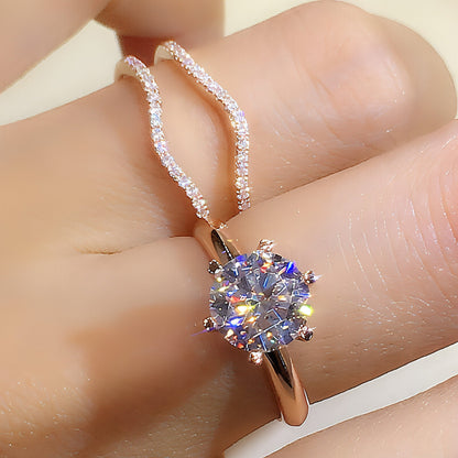 Versatile Elegance: 18K Gold Moissanite Ring Duo - Which Mark