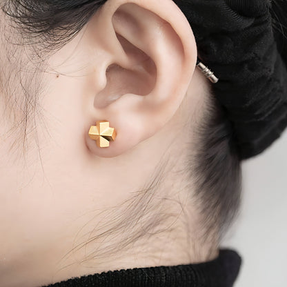 Women's Simple Minimalist Sketch Geometric Earrings - Which Mark