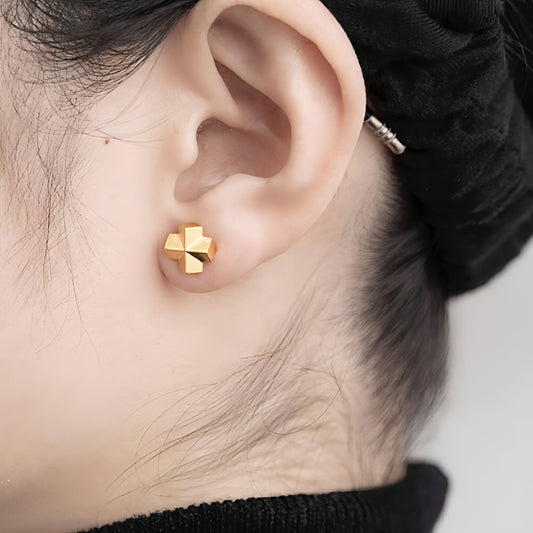 Women's Simple Minimalist Sketch Geometric Earrings - Which Mark