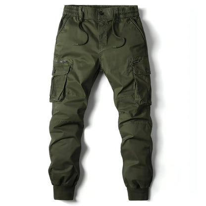 Spring Men's Tappered Work Clothes Multi-pocket Loose Casual Pants - Which Mark