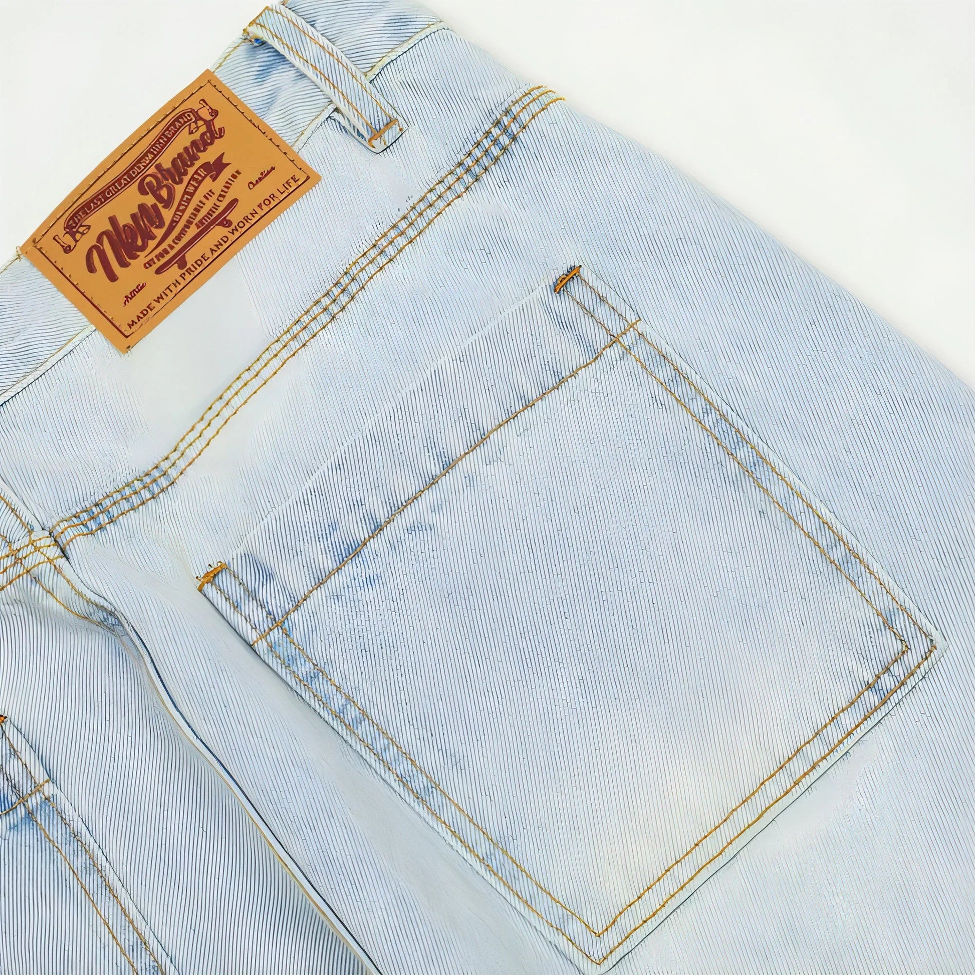 DenimDare™ Wash Light Color Cargo Jeans Men - Which Mark