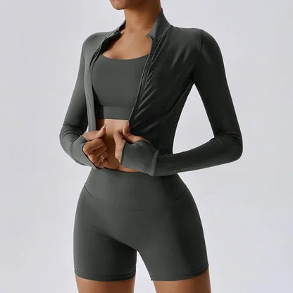 A1. Outdoor Sports Skinny Yoga Clothes Suit Nude Feel Women (Leggings) - Which Mark