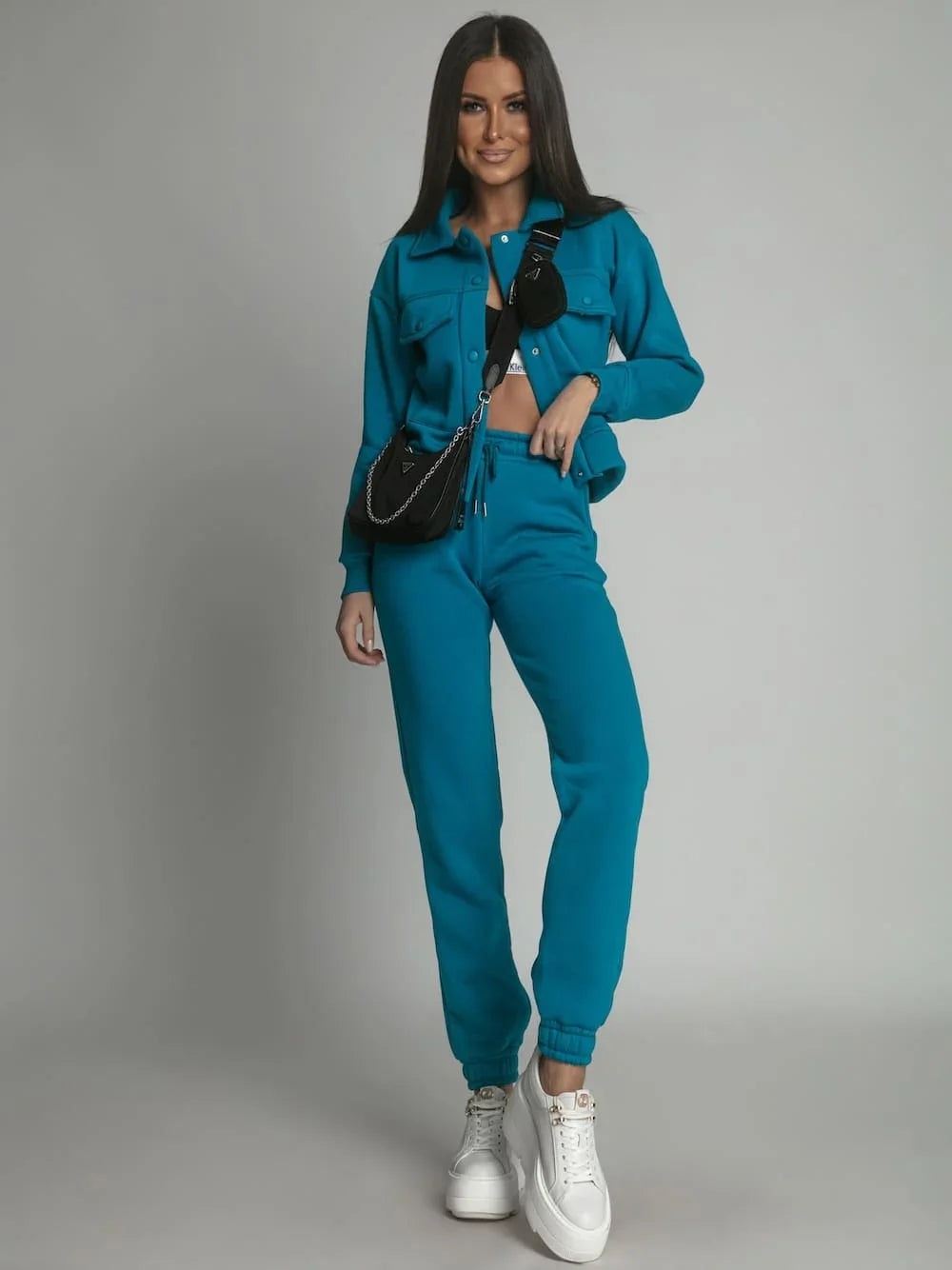 Warm women's set katana sweatpants turquoise FI760 - Which Mark