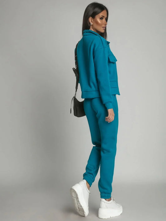 Warm women's set katana sweatpants turquoise FI760 - Which Mark