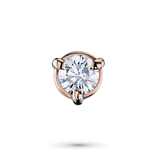 14K Rose Gold Pendant with 1 Round-Cut Lab-Created Diamond 0.565 CT.TW - Which Mark
